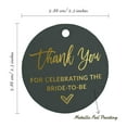 thumbnail image 6 of Inkdotpot Gold Foil Paper Hang Tags Thank You For Celebrating The Bride To Be Bridal Shower Favor Tags 50 Pieces, 6 of 6