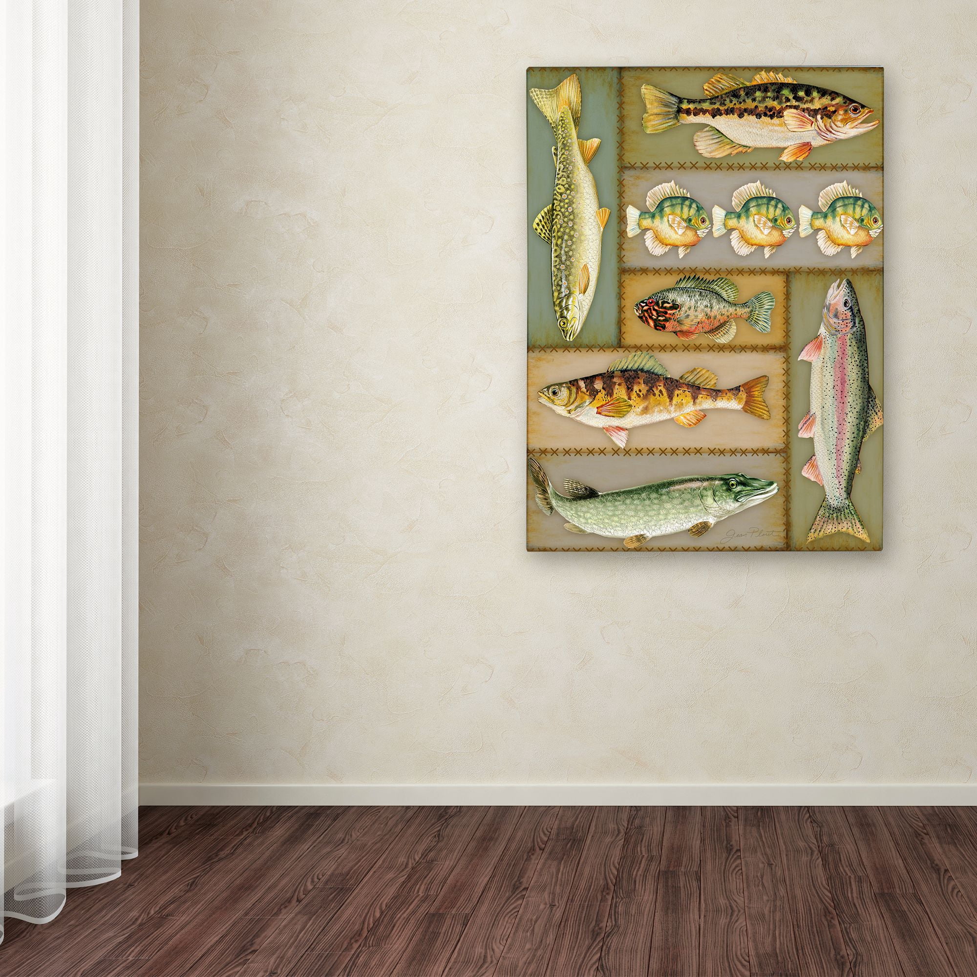 Trademark Fine Art 'Wilderness Lodge 22' Canvas Art by Jean Plout