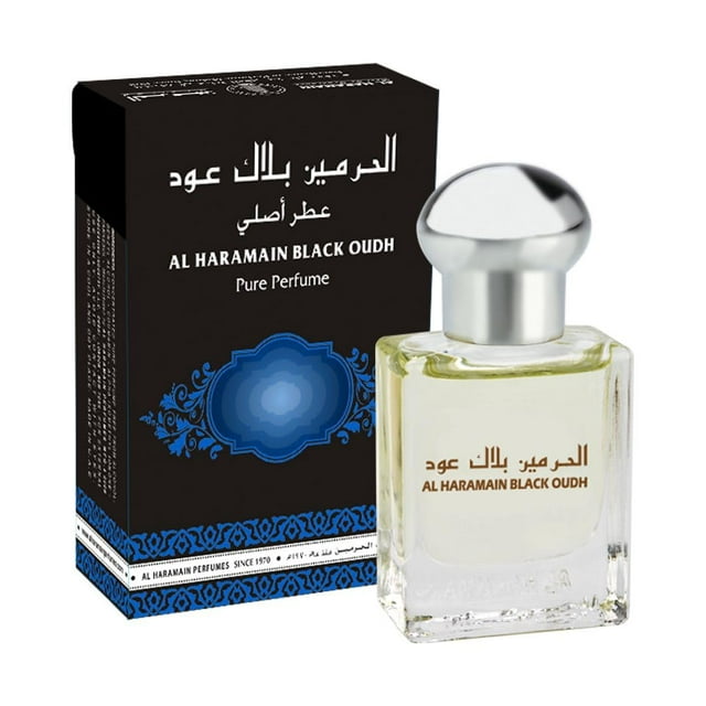 Perfume Al Haramain Black Oudh Oriental, 15 ml, 2 unidades