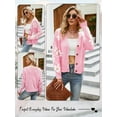 thumbnail image 6 of HUBERY Women Daisy Print Single-Breasted Long Sleeve Knitwear Cardigan, 6 of 6