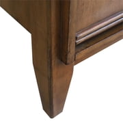 MCM 37 Single Solid Wood Vanity with Right Round Sink in Walnut/Black