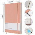 thumbnail image 4 of Cuaderno Wiisdatek B5 19 x 25 cm, paquete de 2, cuero PU rosa, 4 of 7