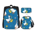 thumbnail image 1 of Balery Cartoon Goose Mochila Escolar 3 en 1 para Niños - Mochila Resistente con Lonchera Térmica y Estuche - Mochila Escolar para Niños y Niñas, 1 of 7