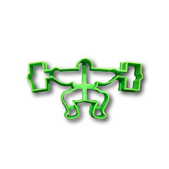 Weightlifting/weightlifter Cookie Cutter (4.5")- Fast Shipping - Sharp Edges - Exceptional Quality
