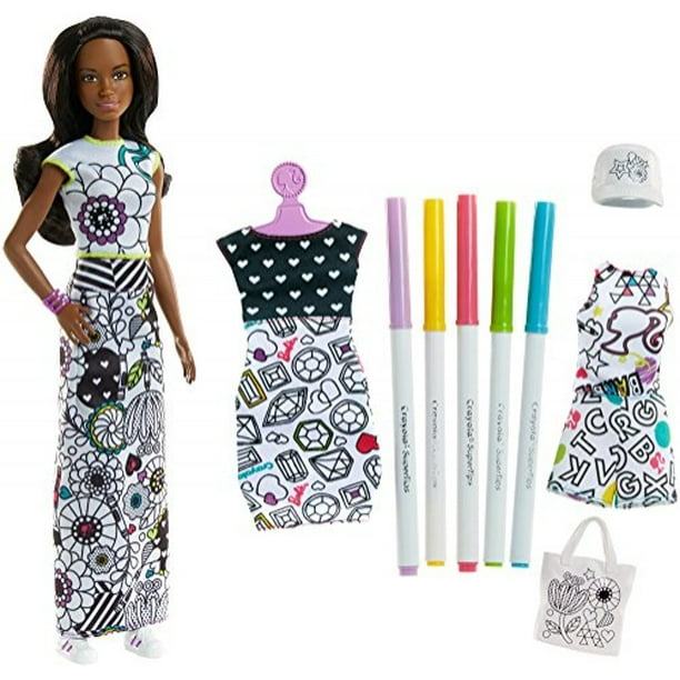 Barbie Crayola Colores-In Fashion Doll Fashions Bodega Aurrera