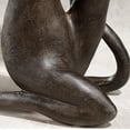 thumbnail image 5 of Stretching Cat Exercising Yoga Figurine Table Sculptur Bronze Black, 5 of 5