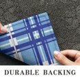 thumbnail image 6 of Blue and White Grid Pattern Door Rugs,Washable Non Slip Door Mats Indoor,Decorative Door Mats,Entry Mat Indoor for Entrance,Bedroom,Kitchen,Bathroom,16"x47", 6 of 6