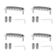 thumbnail image 1 of 4x Ensamblaje de puente de guitarra para accesorios de piezas de eléctricas, 1 of 9