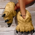 thumbnail image 4 of gcong Women Plush Animal PAW Slippers Funny Novelty Cute claw Slippers Cozy Furry Warm Memory Foam Slippers Gifts for Halloween Christmas Winter, 4 of 6