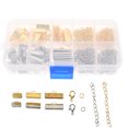 thumbnail image 3 of MasteelfCA 1 Box Ribbon Ends Clips Jewelry Tail Chains Lobster Clasps Jewelry Rings, 3 of 7