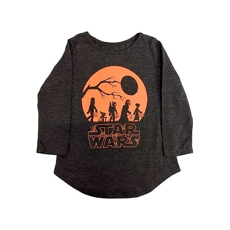 

Star Wars Toddler Girls Silhouette Chewbacca & Yoda Halloween T-Shirt Tee 4T