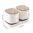 thumbnail image 3 of Seasoning Box Set, 2 Piece Spice Pots, Jars Condiment Containers with Cover and Spoon Seasoning Rack Storage Container Kitchen Cooking Organizer Tools for Spice Salt Sugar Cruet, 3 of 7