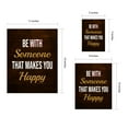 thumbnail image 7 of Designs ByLITA Be With Someone That Makes You Happy, 11 x 14 Wooden Framed Wall Art Print | Positive Motivational Decor, 7 of 7