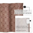 thumbnail image 4 of VHC Brands Custom House Burgundy & Tan Jacquard Valance 18x60, Window Treatment, Bedroom, Living Room, Dining Room, and Kitchen Decor, Cotton, Custom House Collection, 18x60, Natural, 4 of 4