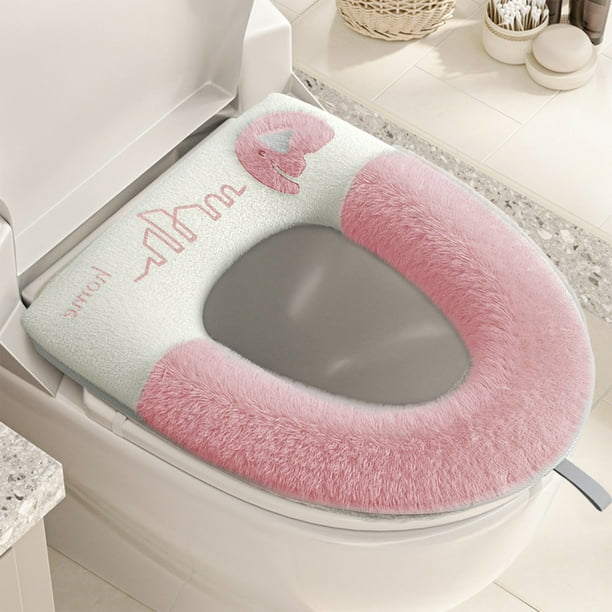 Pink padded toilet seat discount