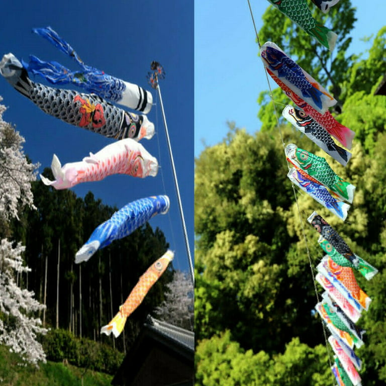 Farfi 55cm Japanese Nobori Koinobori Carp Streamer Windsock Fish Flag Kite  Home Decor