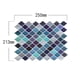 thumbnail image 3 of Papel pintado autoadhesivo NQ para azulejos azul claro 25 x 21 cm película decorativa impermeable, 3 of 5