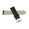 thumbnail image 4 of 22mm GT Rally Perforrated, Vented Racer Leather Watch Strap Band, Stainless Steel Buckle, 4 of 8