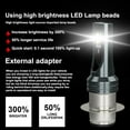 thumbnail image 3 of Pour Yamaha RAPTOR 700 700R 06-17 2 Pcs H6 Xenon Blanc LED 110W Ampoules de Phare, 3 of 9