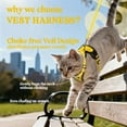 thumbnail image 4 of rabbitgoo Cat Harness and Leash for Walking, Escape Proof Soft Adjustable Vest Harnesses for Cats, Easy Control Breathable Reflective Strips Jacket, Yellow, 4 of 11