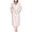 Pink, variant on Women's Fuzzy Fleece Long Robe Striped Plush Kimono Warm Thick Fluffy Oversized V Neck Loungewear Maxi Bathrobe
