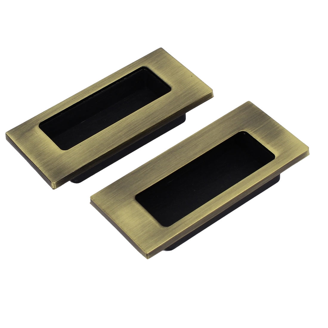 Uxcell Sliding Flush Recessed Pull Handles Bronze Tone 64mm