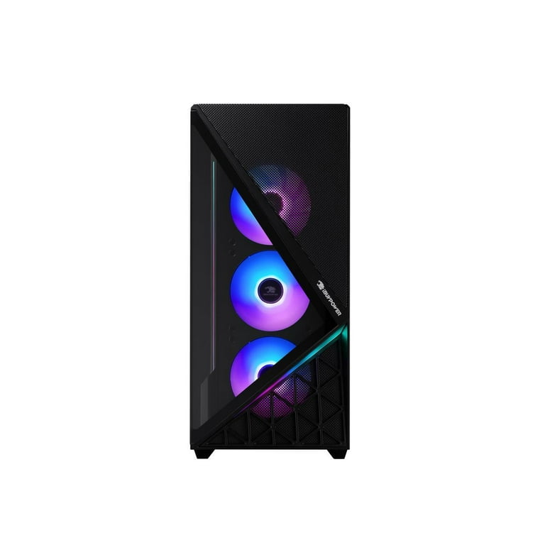 iBUYPOWER Slate 9 Black Gaming PC Desktop - AMD Ryzen 7