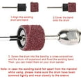 thumbnail image 3 of EUWBSSR 132PCS Drum Sander Set Sanding Drums Nail Sanding Band Sleeves and Drum Mandrels for Dremel Rotary Drill Tool, 3 of 7
