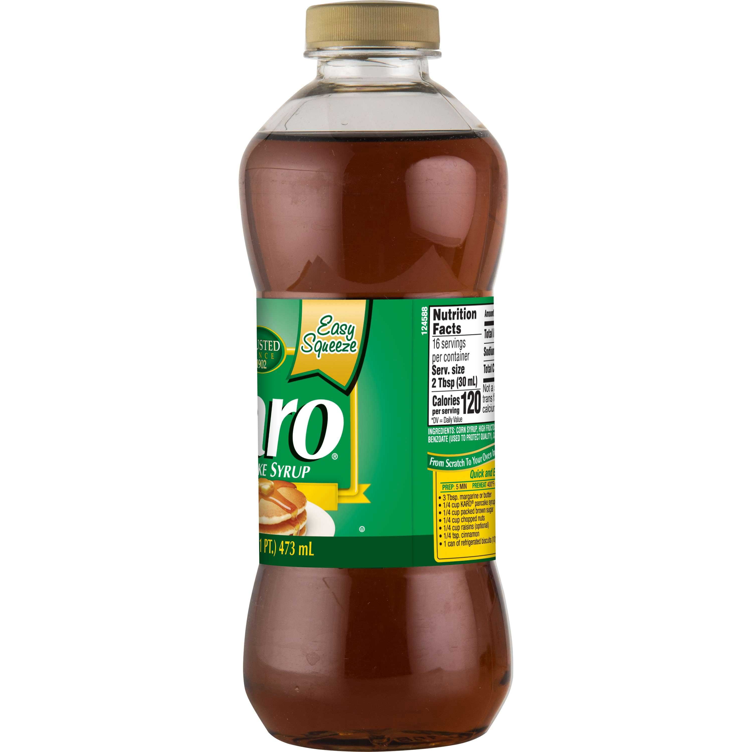 Karo Pancake Syrup, Easy Squeeze, Smooth, 16 fl oz, Shelf Stable, Plastic Bottle