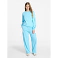 thumbnail image 2 of No Boundaries French Terry Cargo Pants, 30" Inseam, Women's XXS-XXL, 2 of 5