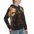 thumbnail image 6 of Uemuo Steampunk Cowboy Cat Pattern Women's Hoodie with Eye-catching Drawstrings- Casual Pullover Hoodie with Kangaroo Pocket, Stylish Hooded Sweatshirt-XX-Large, 6 of 7