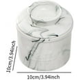 thumbnail image 2 of JUNZHIDAO Butter Crock for Counter with Water, French Butter Keeper for Spreadable Butter Ceramic Butter Dish with Lid for Countertop, Butter Container Holder, Home Kitchen Decor (Black Marble, M), 2 of 7