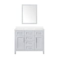 thumbnail image 1 of Ove Decors Tahoe III 42 in W x 21 in D Dove Gray Single Sink Bathroom Vanity with Engineered Marble Countertop and Mirror, 1 of 23