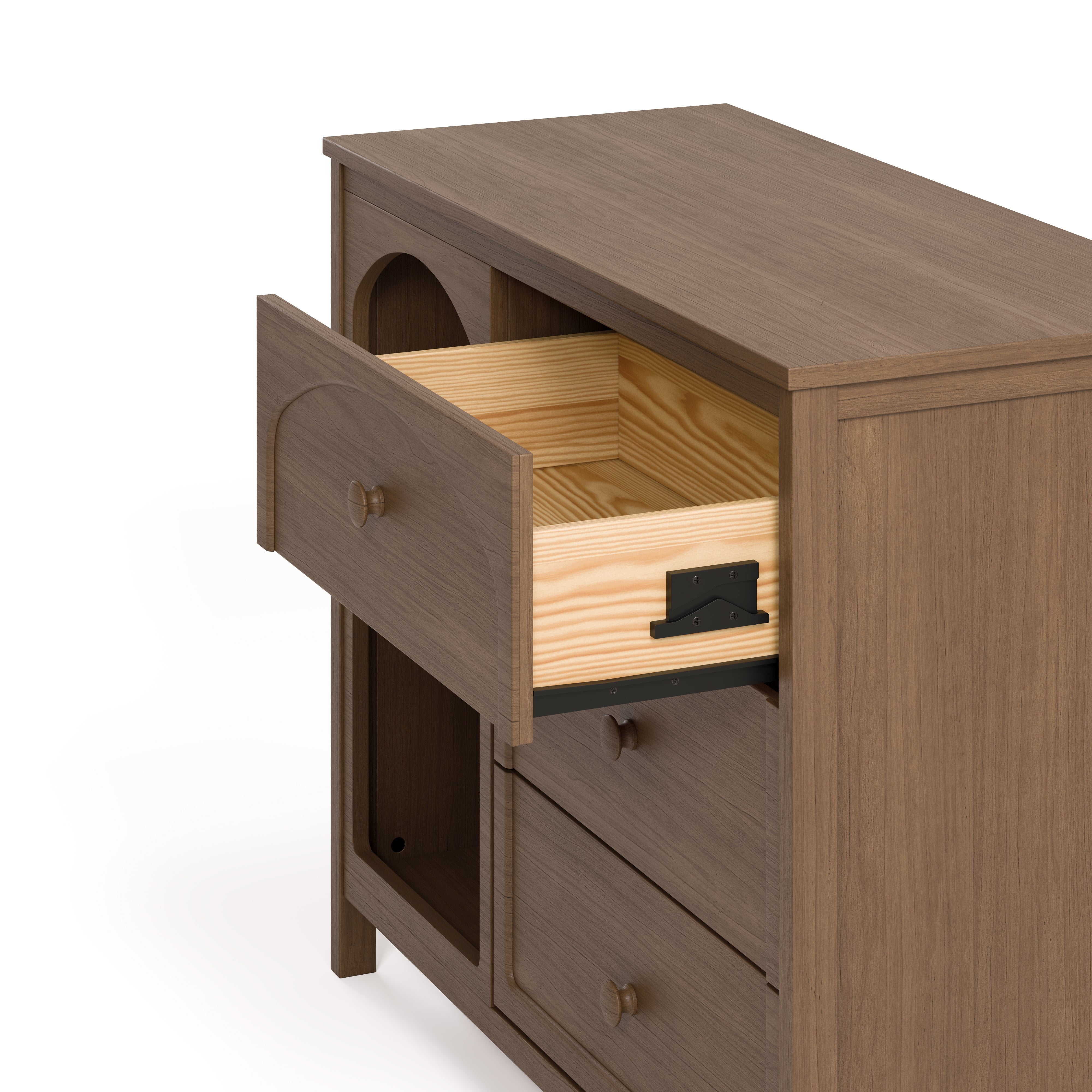 Graco Olivia 3 Drawer Combo Dresser, Hazelnut