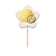 thumbnail image 1 of Paletas de helado bola amarilla de Durian Selección de pastelitos Star lable Flag en palillos de dientes, 1 of 3