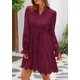 thumbnail image 4 of Vestido PRETTYGARDEN para mujer, primavera 2025, manga larga, cuello en V, 4 of 9