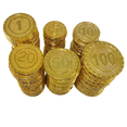 thumbnail image 4 of 30/60/120 Uds. Monedas de oro de plástico pirata caza del tesoro de pirata juguetes para niños accesorios temáticos de fiesta recuerdo de cumpleaños temático pirata（FV 10 30 Pcs, 4 of 5
