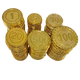 thumbnail image 4 of 30/60/120 Uds. Monedas de oro de plástico pirata caza del tesoro de pirata juguetes para niños accesorios temáticos de fiesta recuerdo de cumpleaños temático pirata（FV 20 120 Pcs, 4 of 5