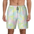 thumbnail image 2 of Picia Color Rabbit pattern Mens Swim Trunks with Compression Liner Stretch Beach Shorts Quick Dry with Zipper Pockets No-Chafing Board Shorts-X-Large, 2 of 9