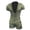 Green, variant on Jumpsuit with Hooded Jumpsuit Men'S Zipper Summer Shorts Jumpsuit Short Sleeved Men'S One-Piece