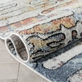 thumbnail image 5 of Well Woven Modica Contemporary Geometric Ivory Blue Distressed 2'3" x 7'3" Runne Area Rug, 5 of 8