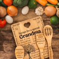 thumbnail image 4 of Tabla de cortar de bambú Apjielop 28x22 cm Grandma Gift, 4 of 7