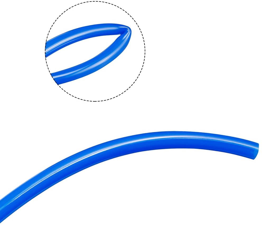MKEUDQ-Pneumatic Air Tubing, 4mm OD x 2.5mm ID 10 Meters 32ft PU Polyurethane Air Compressor Tube Hose Pipe, Blue