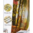 thumbnail image 3 of Orange Autumn Leaves Blackout Curtains for Bedroom Living Room Darkening Curtains 54 Inch Long Fall Trees Forest Country Rustic Short Curtain for Small Window Treatment Grommet Drapes 52"x54"x2, 3 of 9