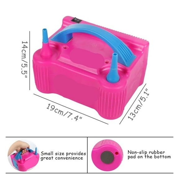 AC Electric Balloon Inflator Double Hole Inflatable Air Ballon Pump Birthday Balloons Tool