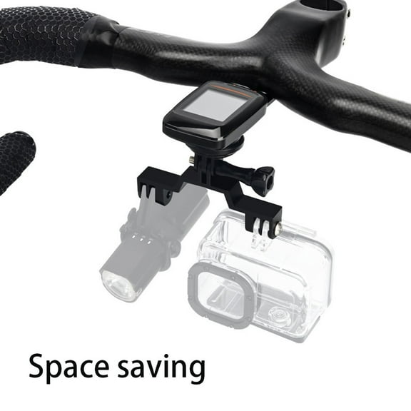 Bike Camera Dual Mount Bridge Adapter For-For Gopro Bicycle Light Bracket Holder