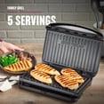 thumbnail image 5 of Black+Decker Black Aluminum Nonstick Surface Grill and Panini Press 75 sq in, 5 of 5