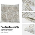 thumbnail image 6 of Boho Pillow Covers 16x16 Inch Set of 2,Carpet Pattern Throw Pillows Case,Brown Beige White Ethnic Design Outdoor Decorative Square Linen Farmhouse Decor Cushion Covers for Home Sofa Bed Couch, 6 of 6