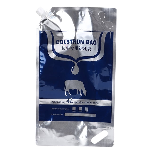 Sac de Stockage de Colostrum, Qualité Alimentaire 4L Sac de Colostrum pour Veau Sac de Stockage de Colostrum Performance