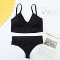 thumbnail image 3 of Women's Soft Padded Bralette Lingeire Set Sports Bra Sets 3 pcs, 3 of 4